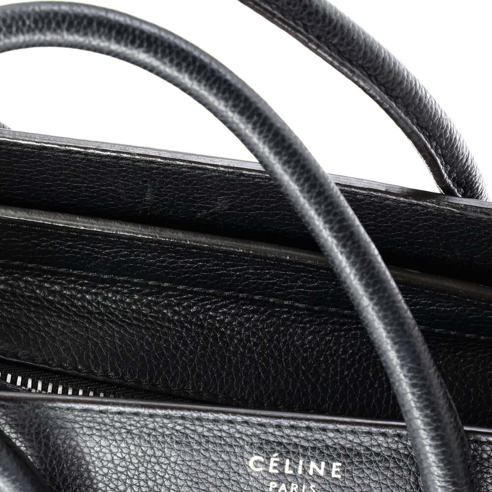 Celine Luggage Bag Grainy Leather Micro #241059C13B - Picture 6 of 8